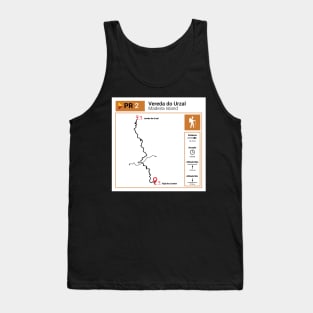 Madeira Island PR2 VEREDA DO URZAL trail map Tank Top